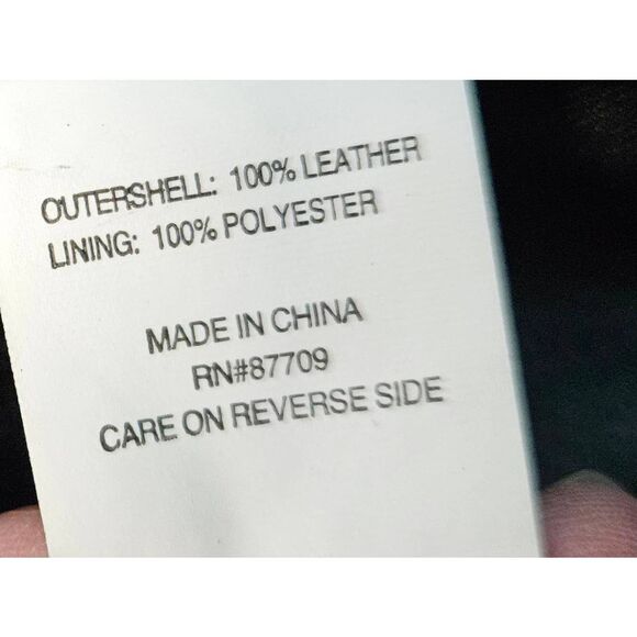 Leather Limited Black Skirt Size 4 Genuine Leather Pencil - Picture 6 of 8